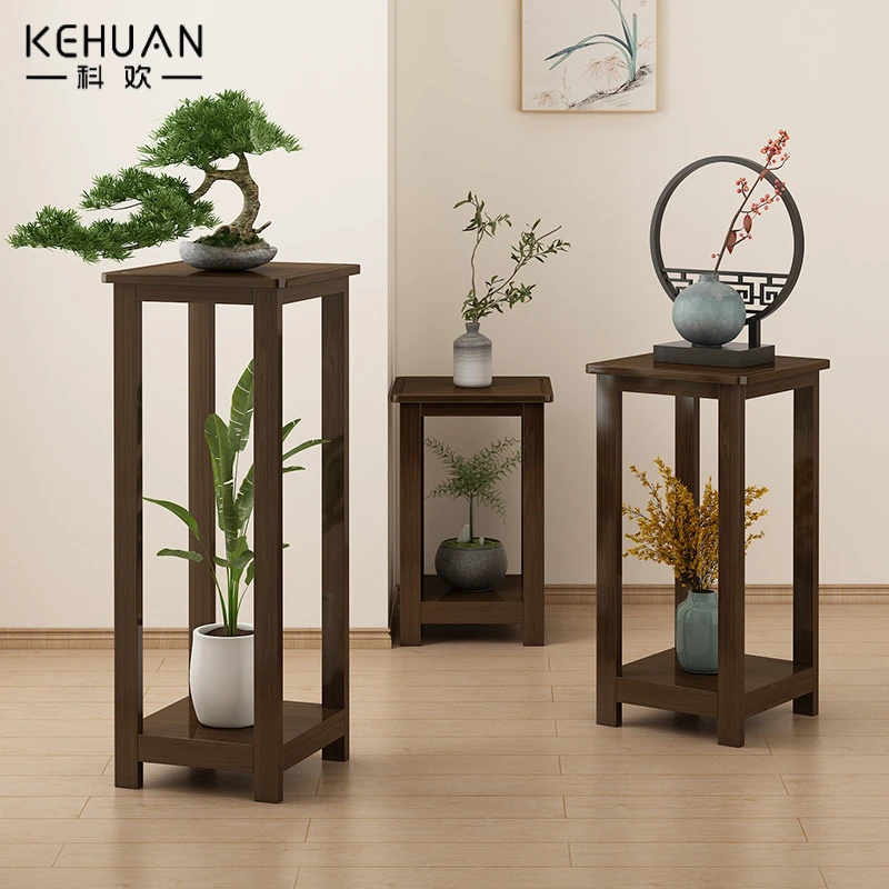 落地式实木花架室内客厅装饰摆件置物架阳台多层多肉花盆架花台