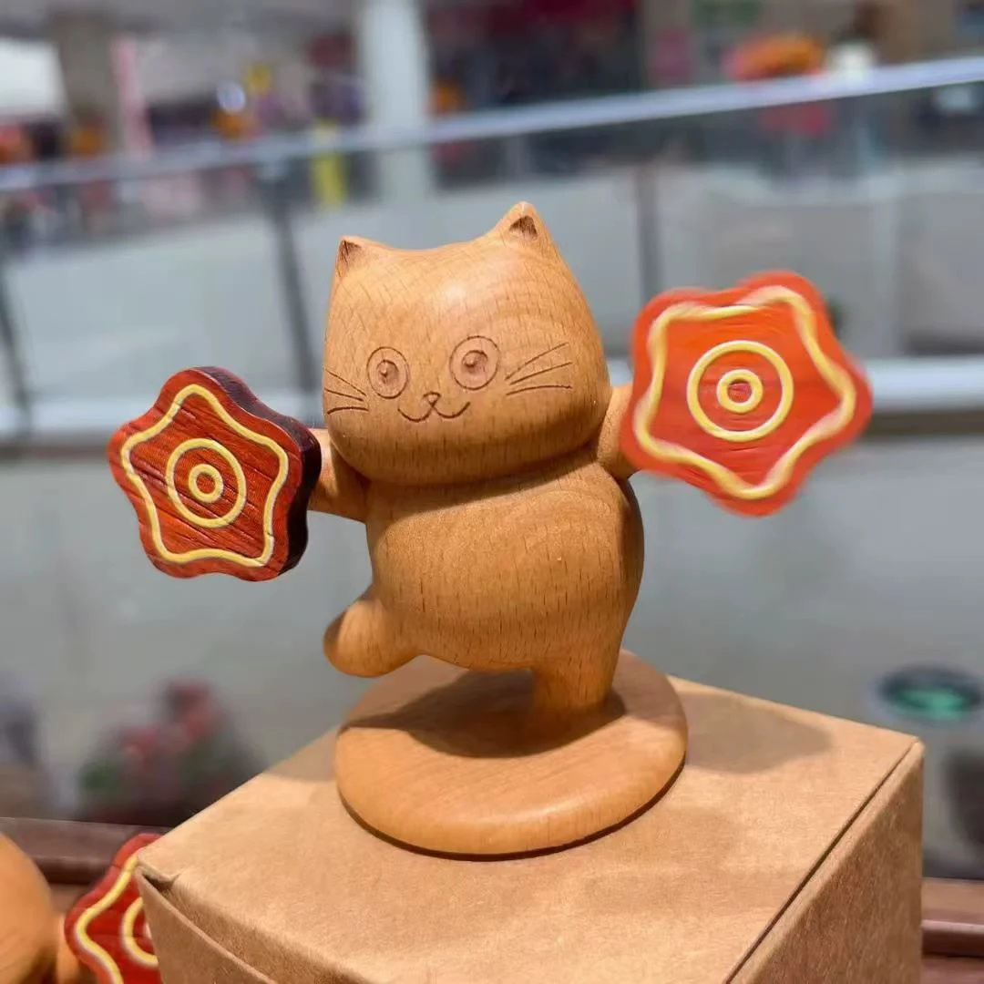 欢天喜地 招财猫手绢猫创意摆件