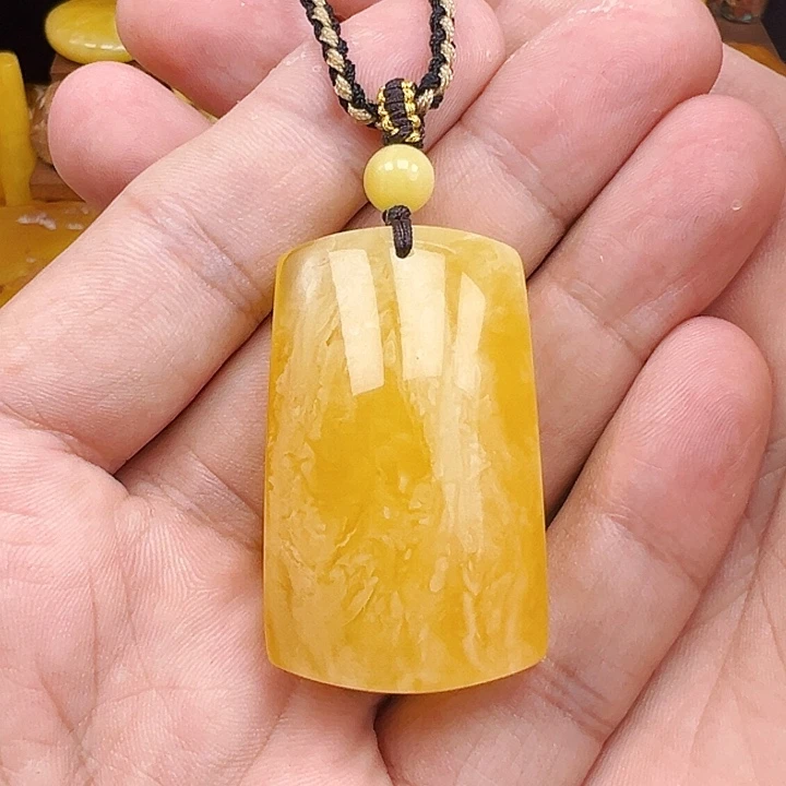蜜蜡未镶嵌珠宝奇石蜜蜡吊坠20克