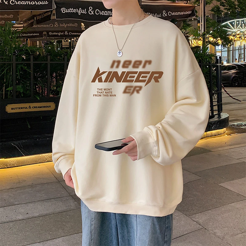 Hanfei Story港风卫衣男士春季休闲衣圆领潮流卫衣上衣ins长袖