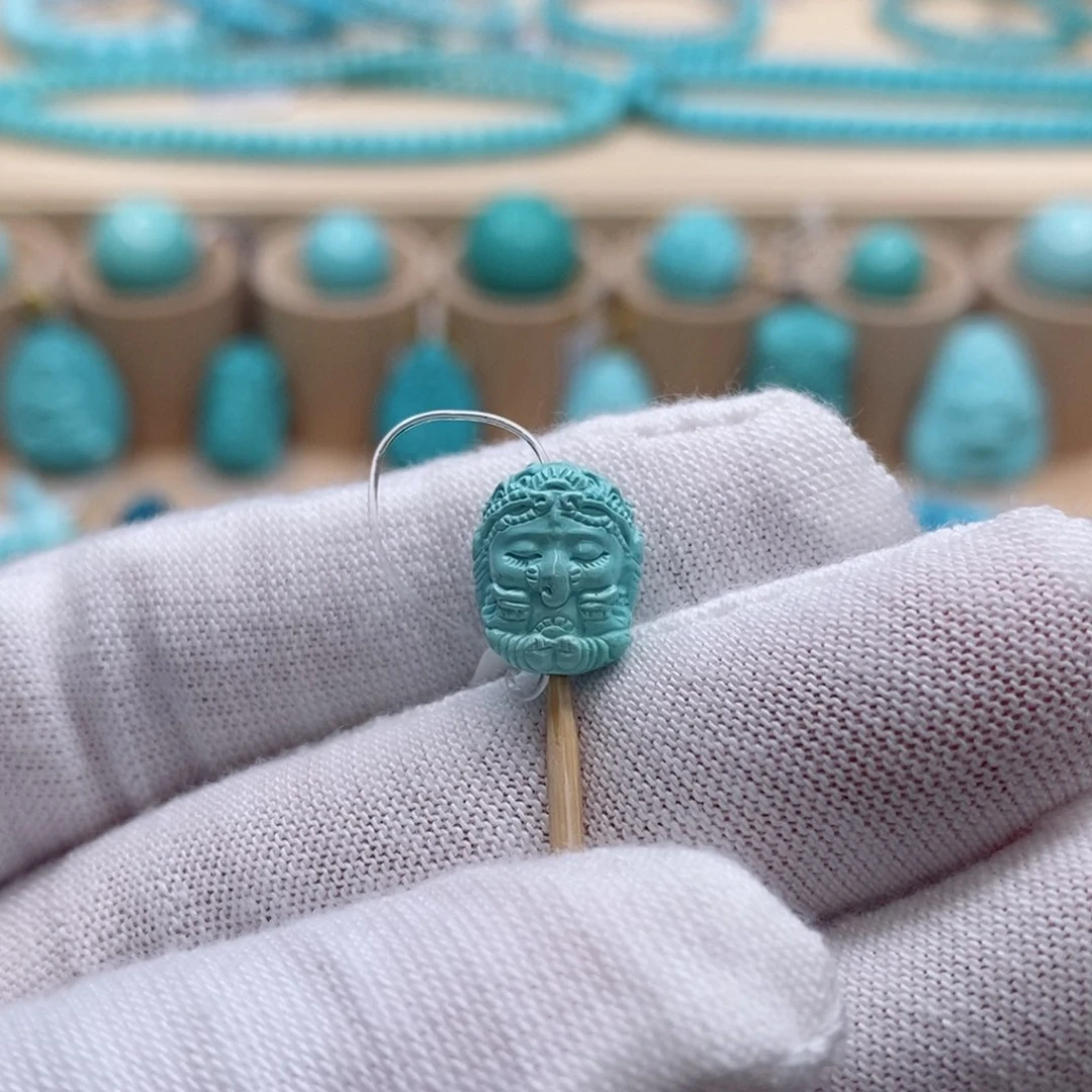 未镶嵌绿松石珠宝奇石桃**