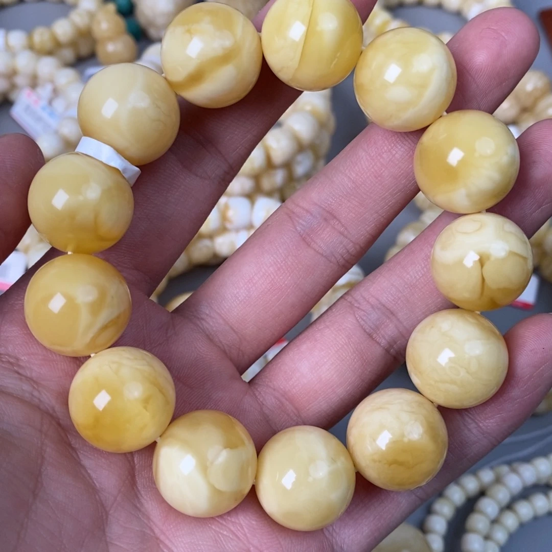 未镶嵌琥珀珠宝奇石18mm➕ 俄料轻微氧化
