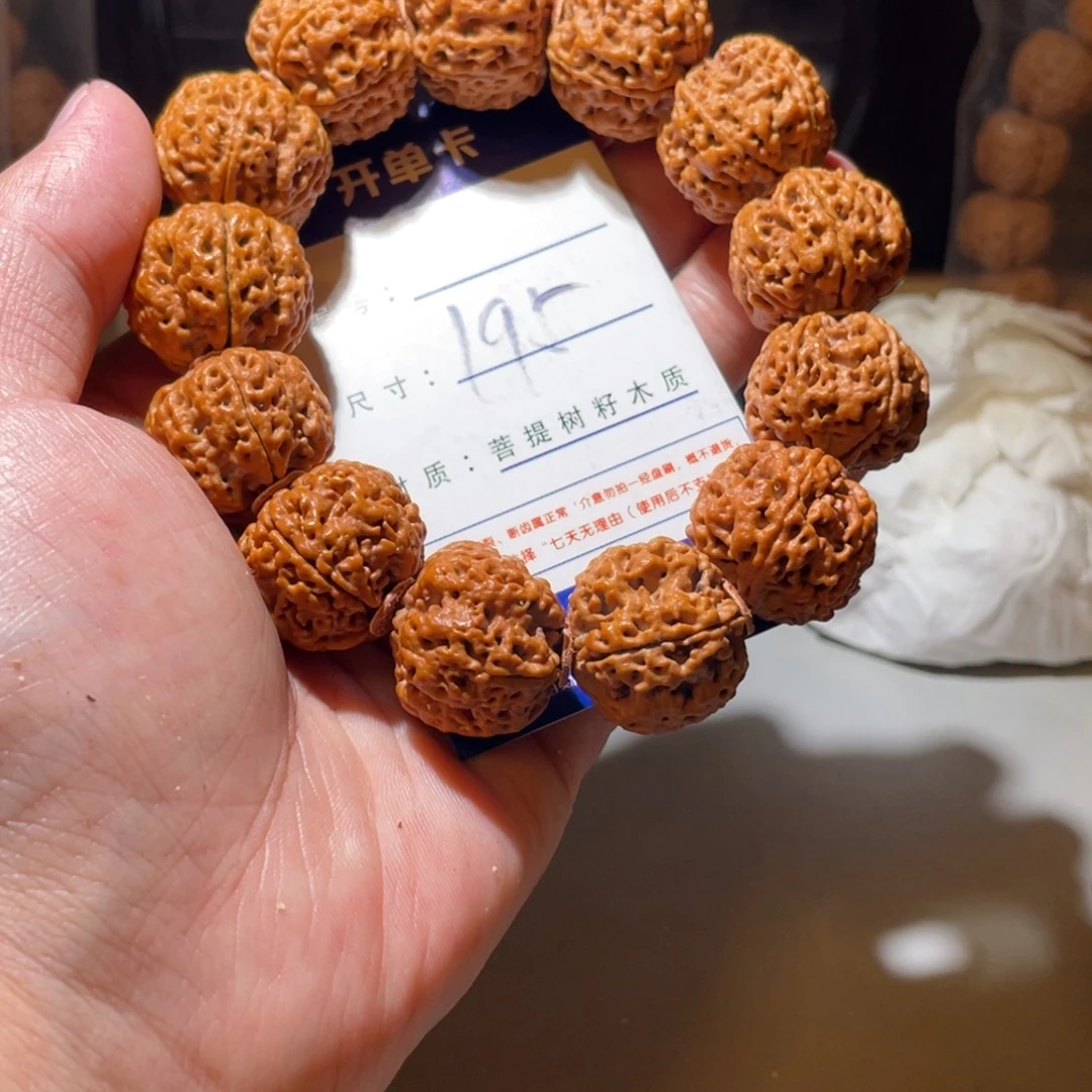 手串金刚菩提195号尺寸23满肉双龙