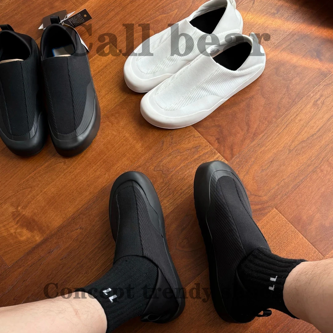 鞋子男款爆款2025新款织物包裹性简约透气防滑耐磨休闲一脚蹬半拖