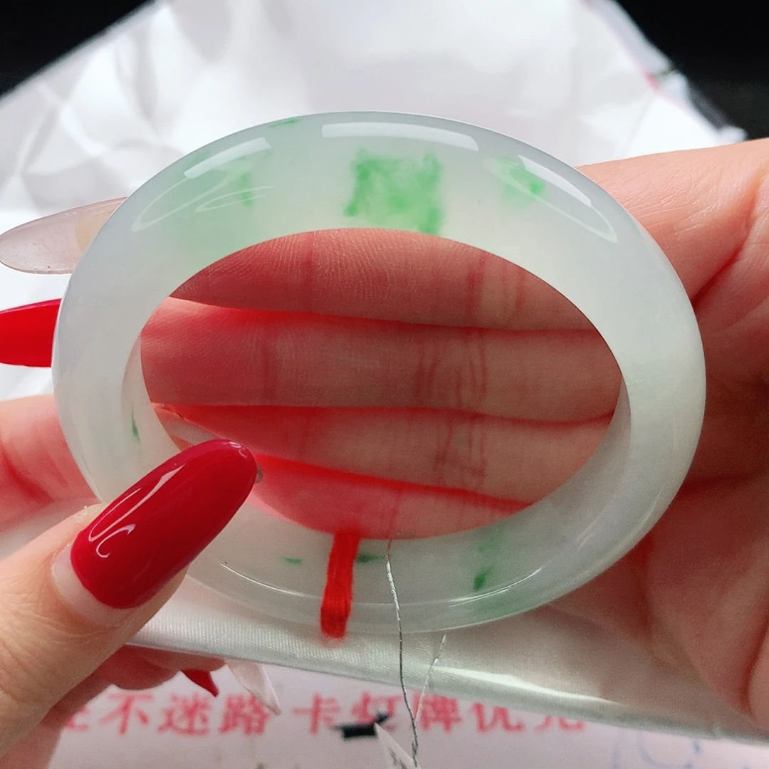 未镶嵌手镯翡翠53圈