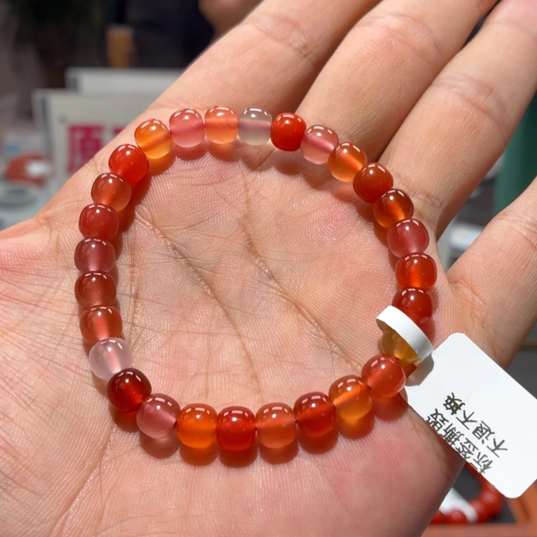 南红玛瑙单圈未镶嵌7mm➕冰多宝