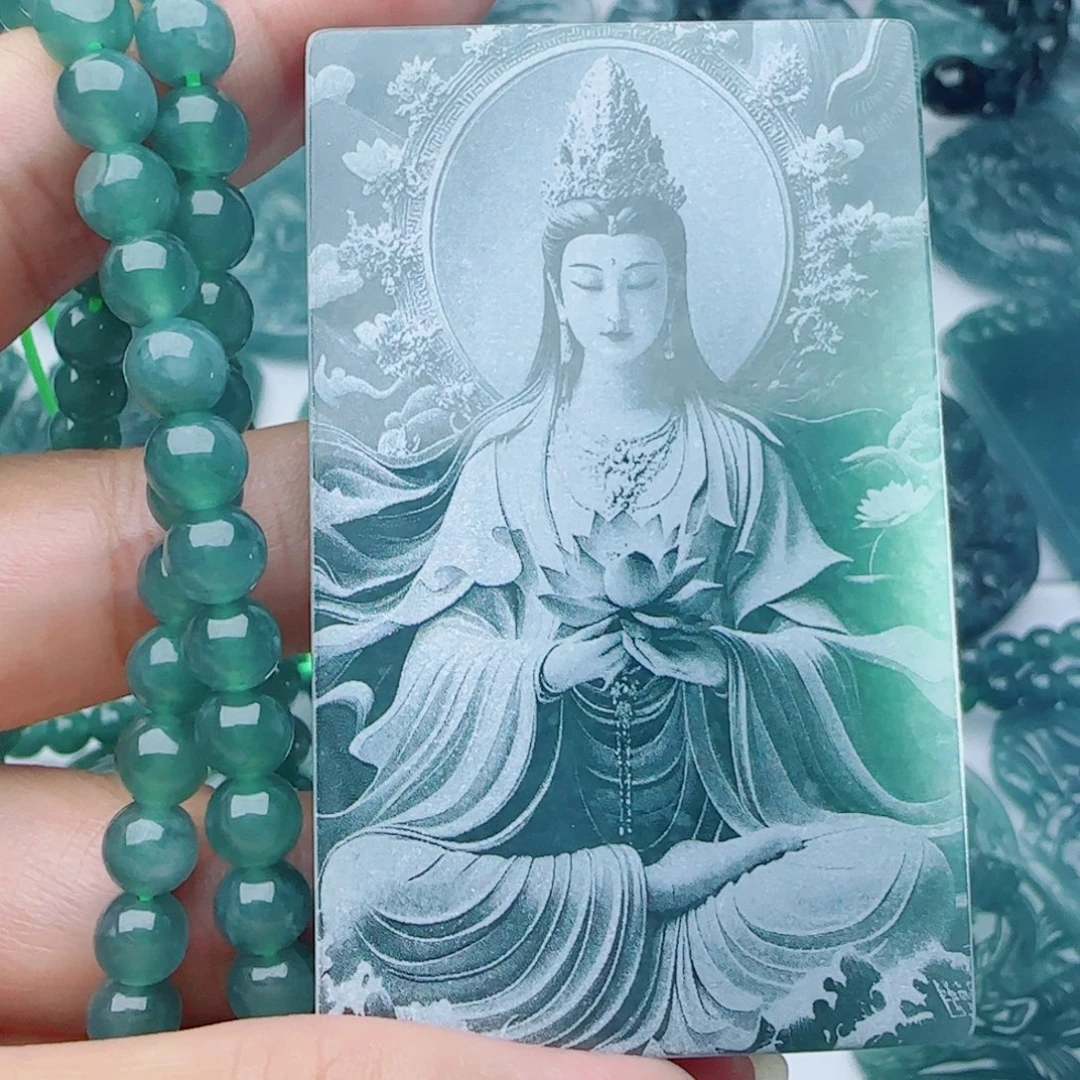 颈饰未镶嵌翡翠多样性发货天然的A货翡翠