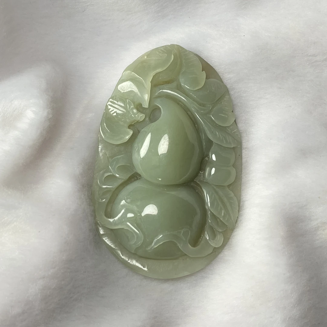 黄白老玉葫芦绿老玉葫芦吊坠葫芦挂件