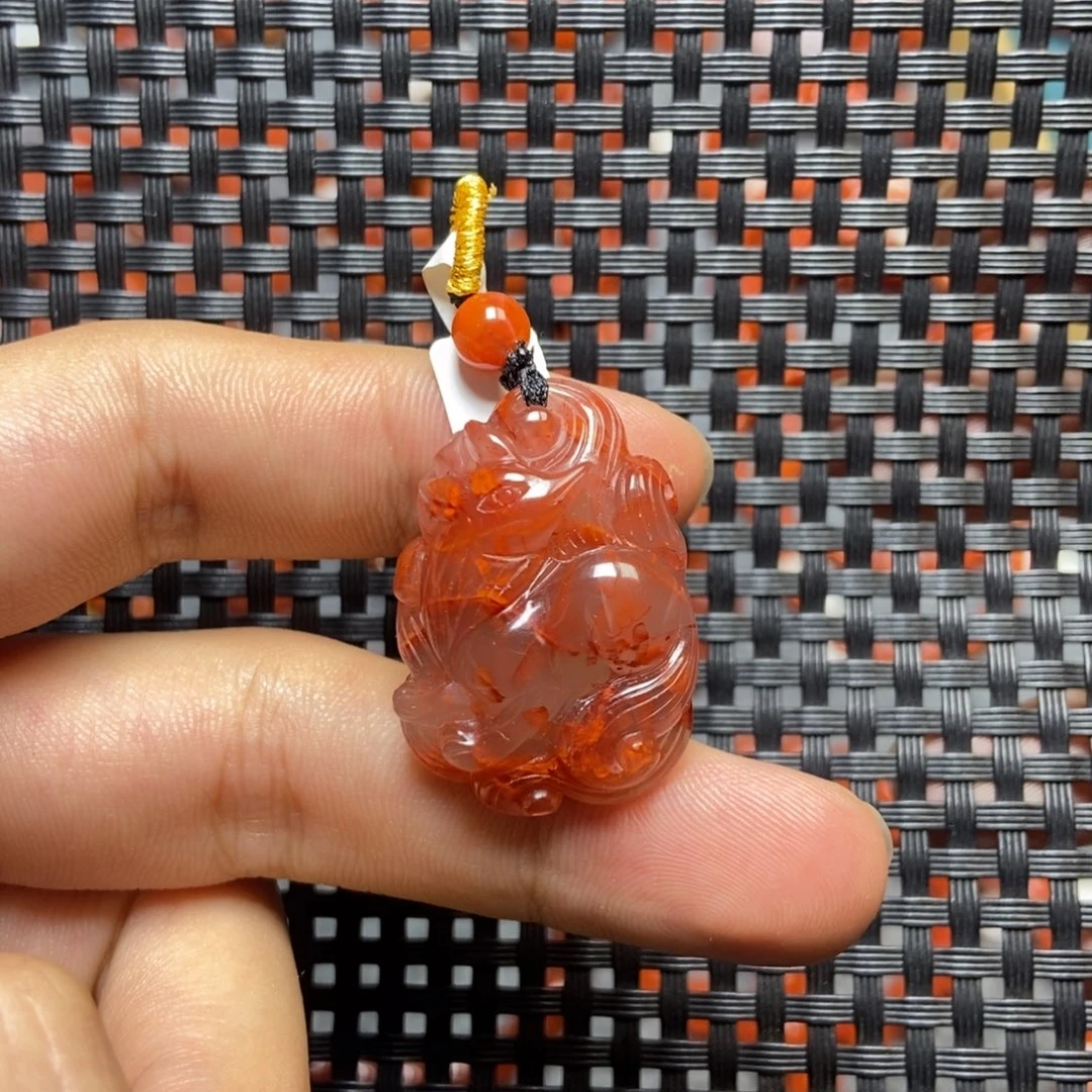 南红玛瑙未镶嵌吊坠(不含链)