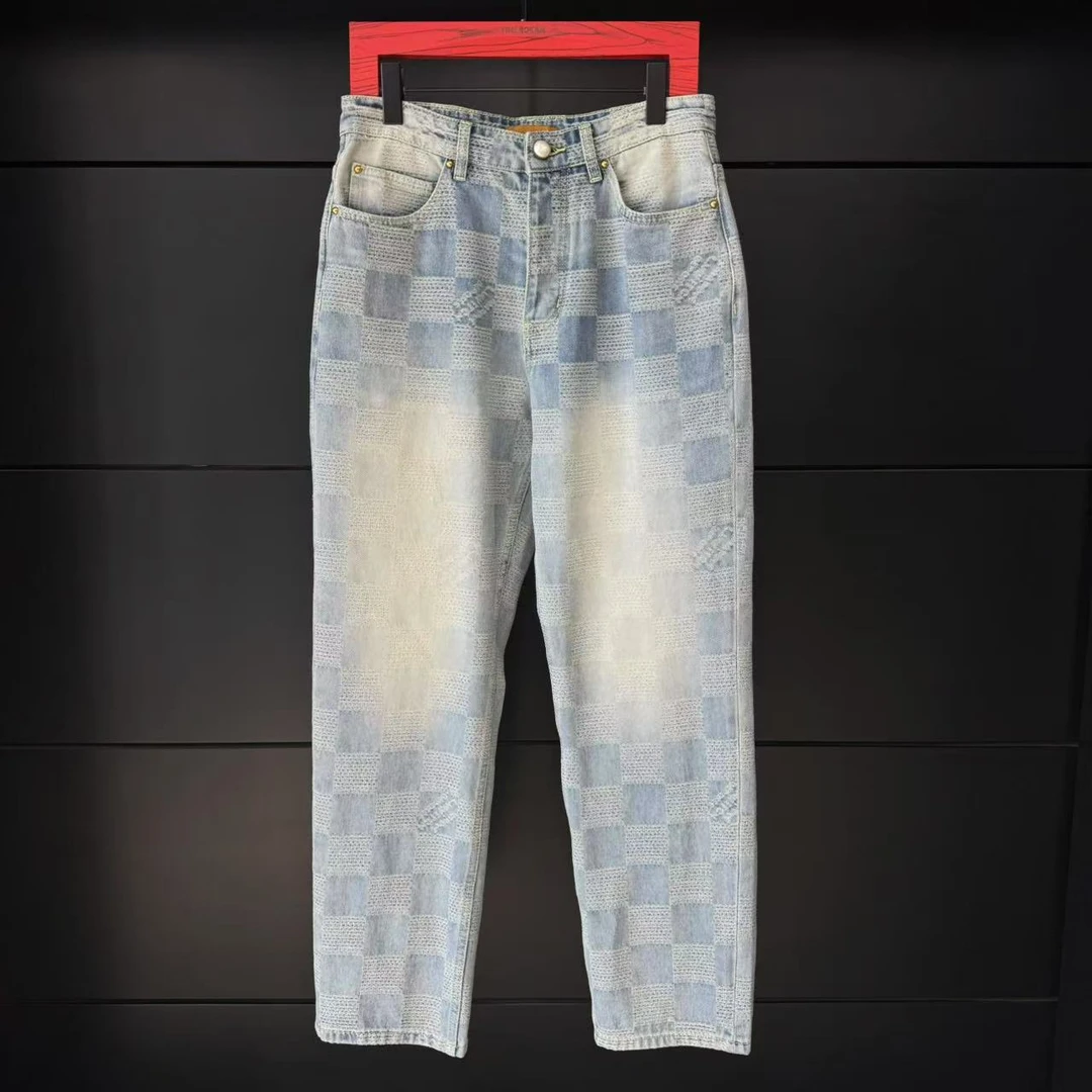 超哥【TIME BOKAN】25ss轻奢定制男士休闲时尚百搭潮流牛仔裤77202