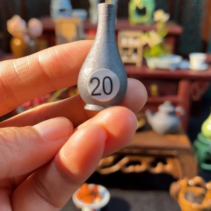 摆件微陶老王迷你花瓶