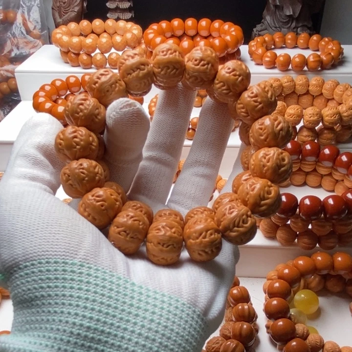 小***学猴头核桃手串京八