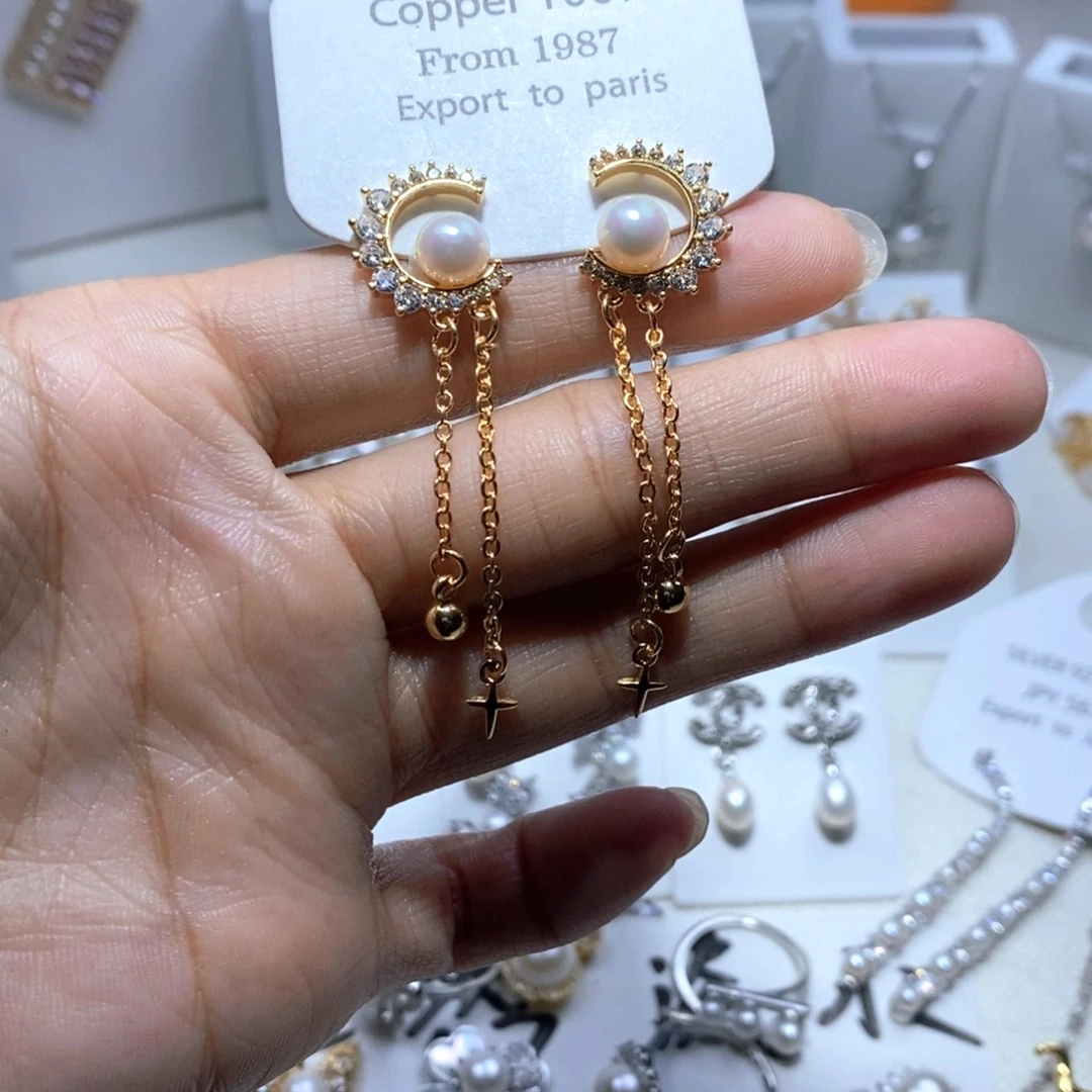 耳饰未镶嵌淡水珍珠