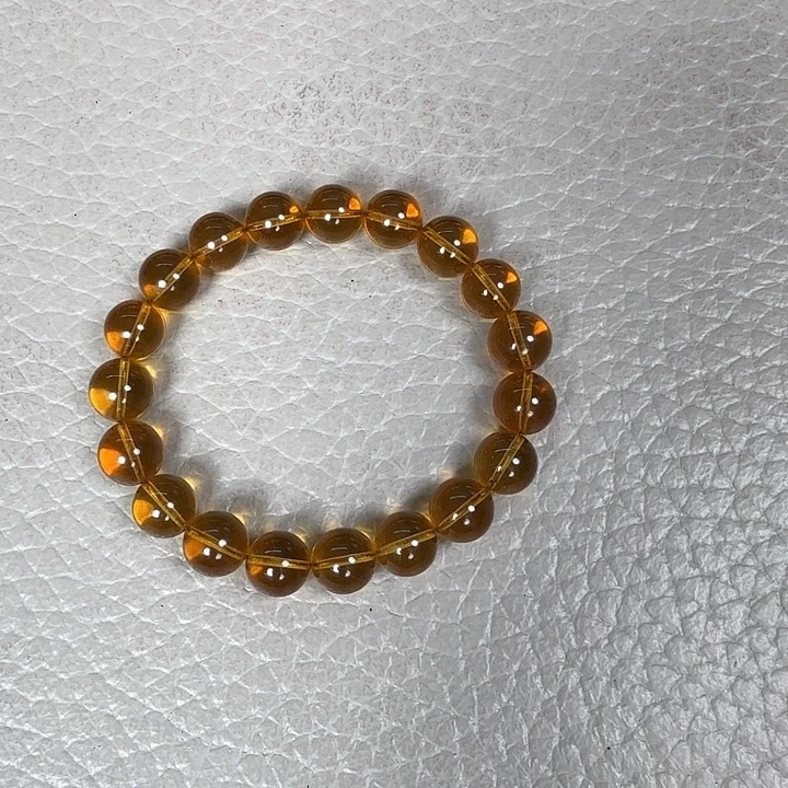 M***阳琥珀未镶嵌手链红茶单圈1.1