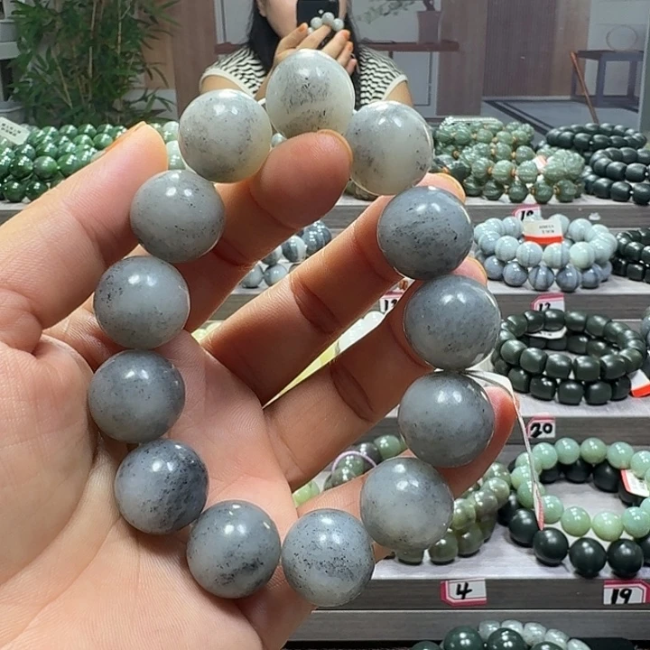 手链未镶嵌和田玉新疆青花卡18