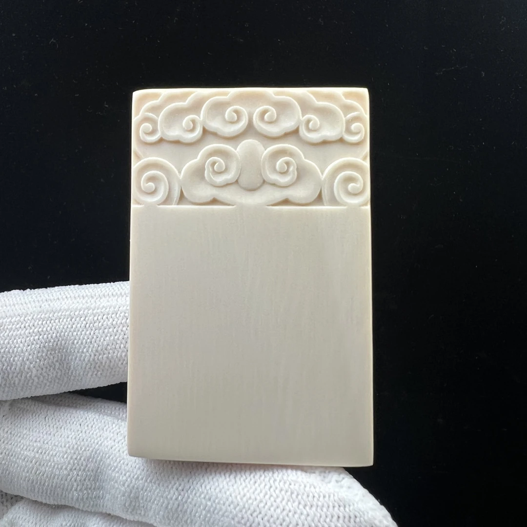 K7805天然猛犸牙 461无事牌雕刻支持鉴定 假一罚四