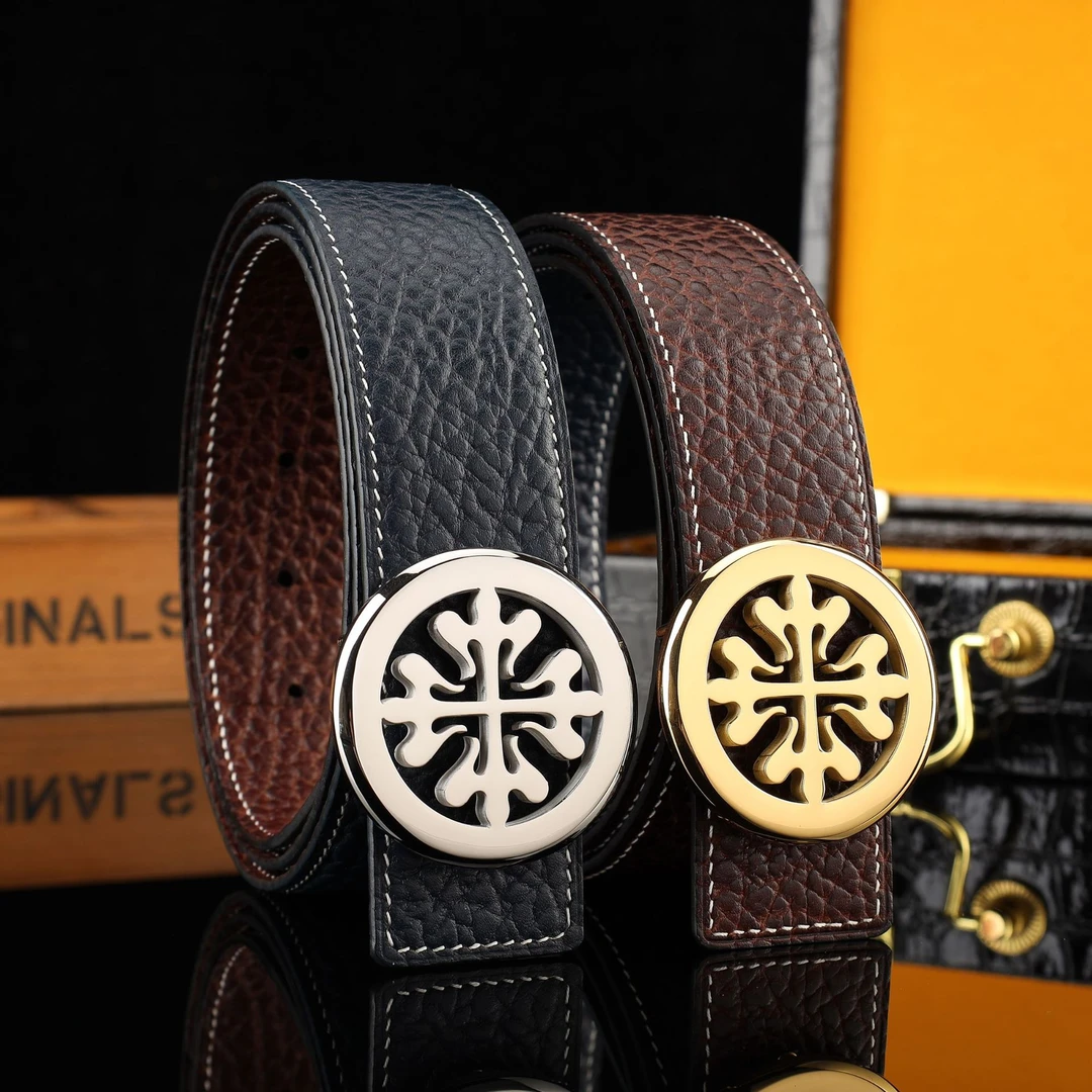 双面可用狂野牛皮宽度3.8皮带打孔百搭男士纯牛皮双面单腰带