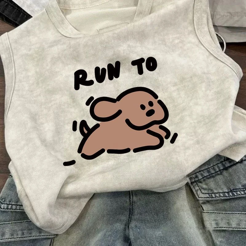 纯棉男童背心夏季薄款运动背心2025新款儿童100%纯棉百搭无袖背心