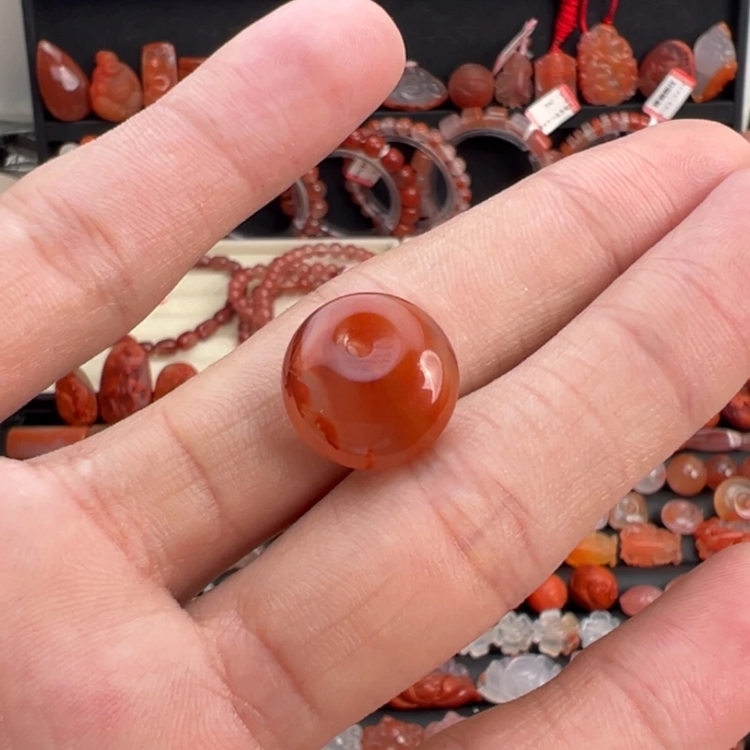 南红玛瑙未镶嵌颈饰公主扣