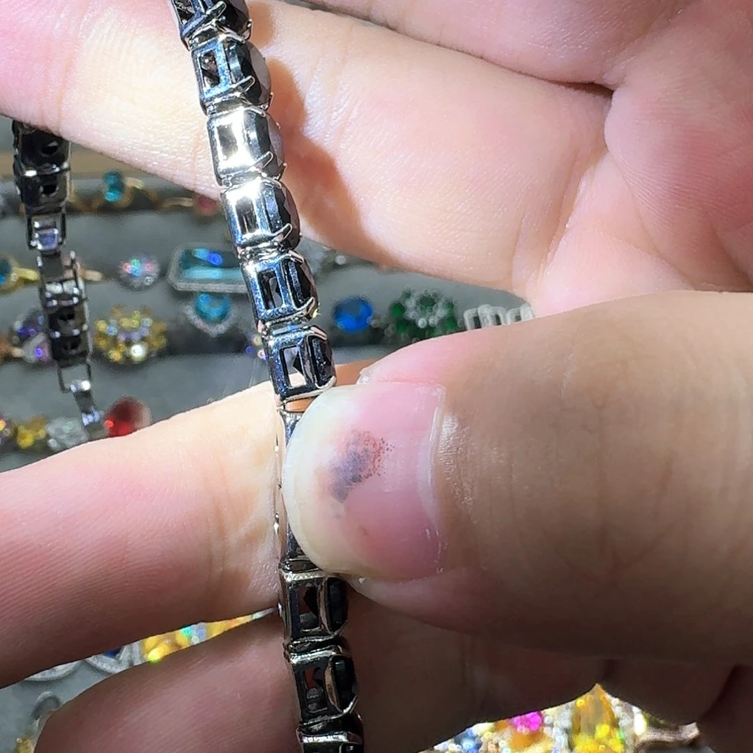托帕石戒指银S925镶嵌