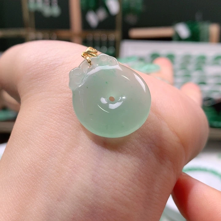 石英质玉银S925镶嵌颈饰