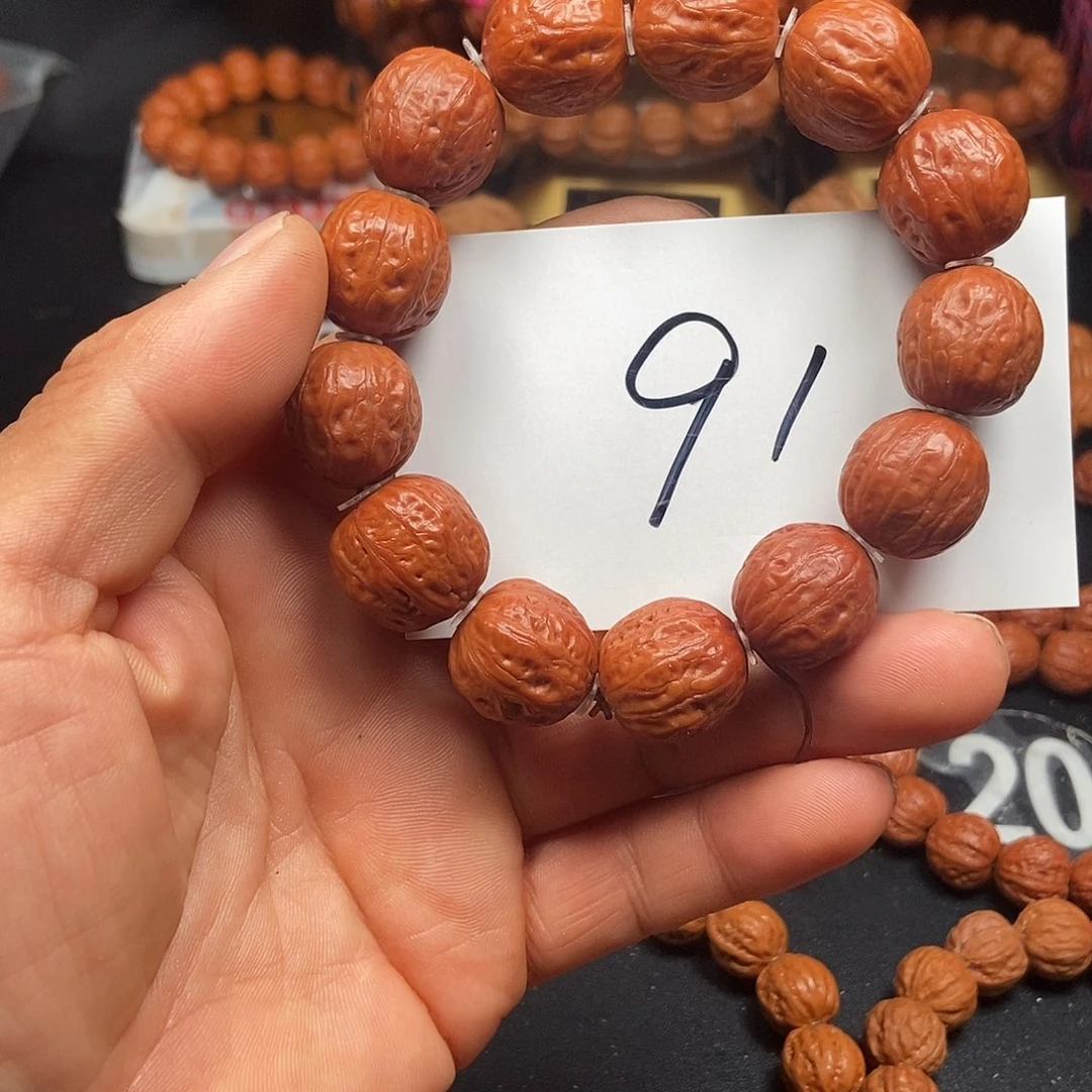 文玩核桃手串光头18