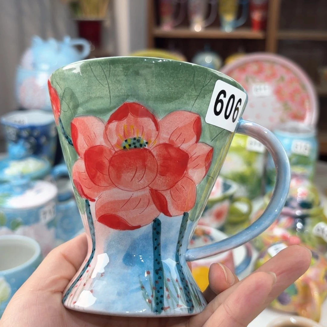 景德镇手绘高温釉下彩陶瓷茶具