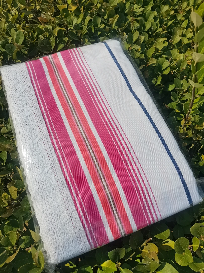 手工老粗布床单 寇家坞共富工坊  保真