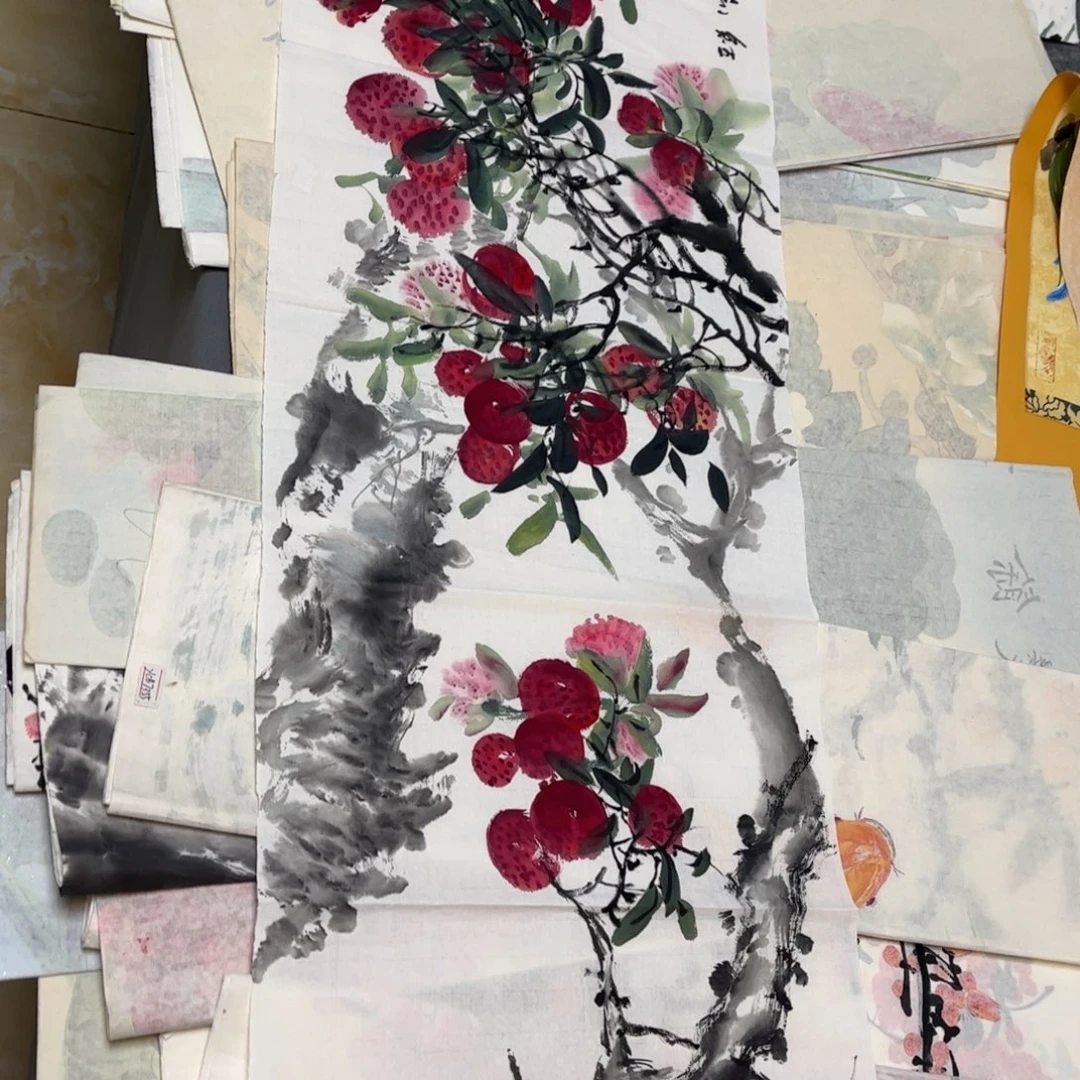 国画12.1纯手绘无边框作品