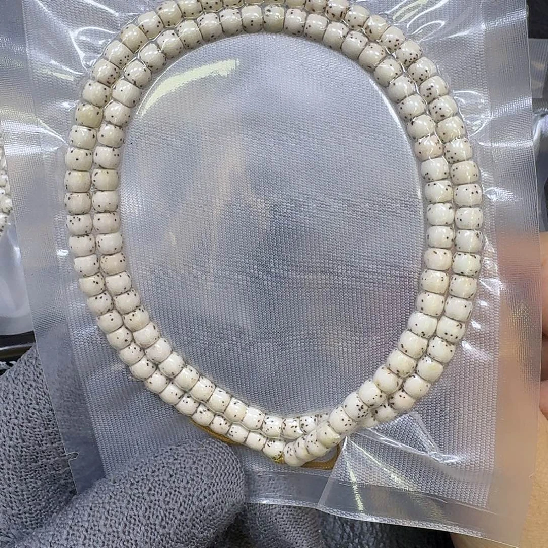 星月菩提手串6*5原生态大留白直切（轻微走色