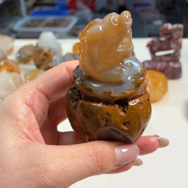 玛瑙/玉髓吊坠(不含链)未镶嵌