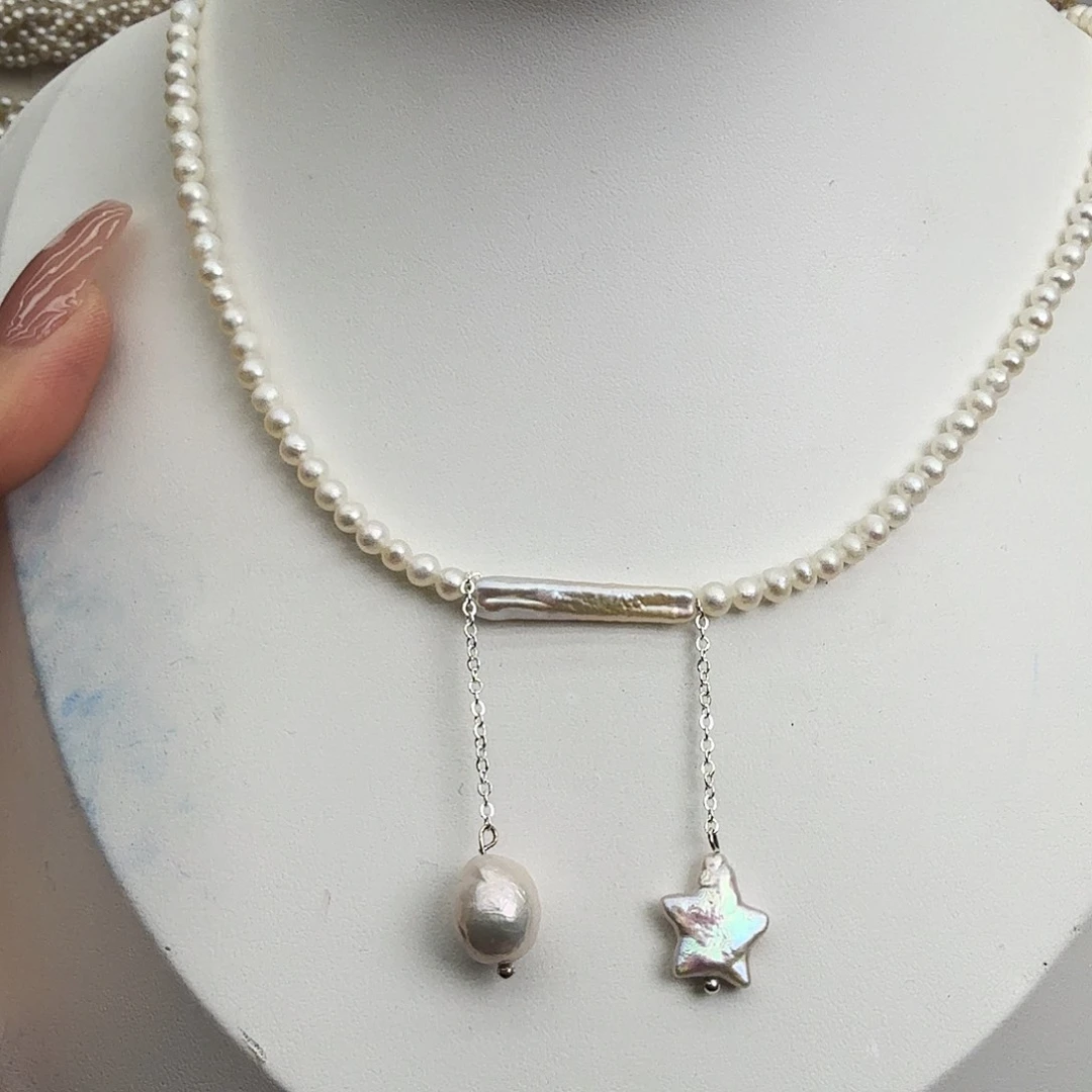 颈饰未镶嵌淡水珍珠