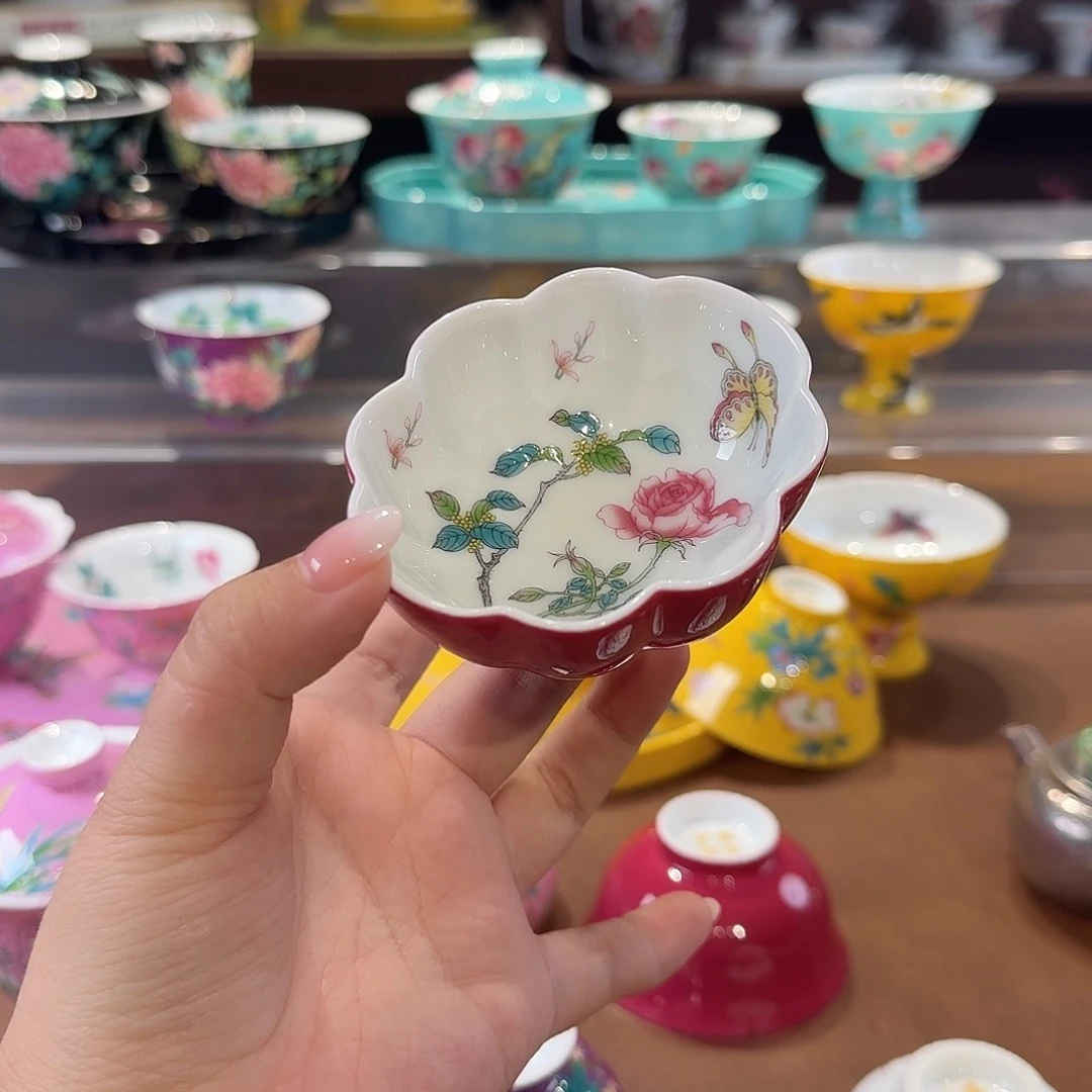 珐琅彩主人杯茶具套装