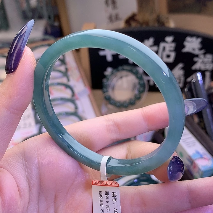 翡翠未镶嵌手镯5859
