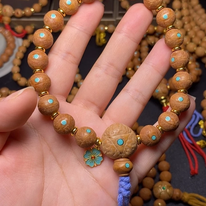 花***卷手串凤眼菩提手串12+