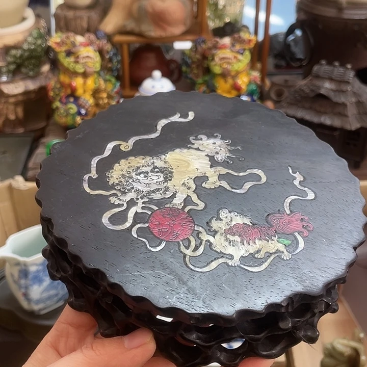 木中古工艺品摆件