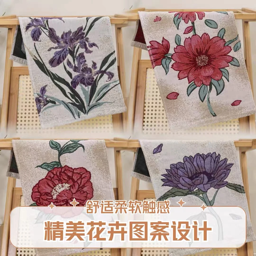 【仅限开播】三条装A类抗菌棉麻纱布毛巾柔软吸水