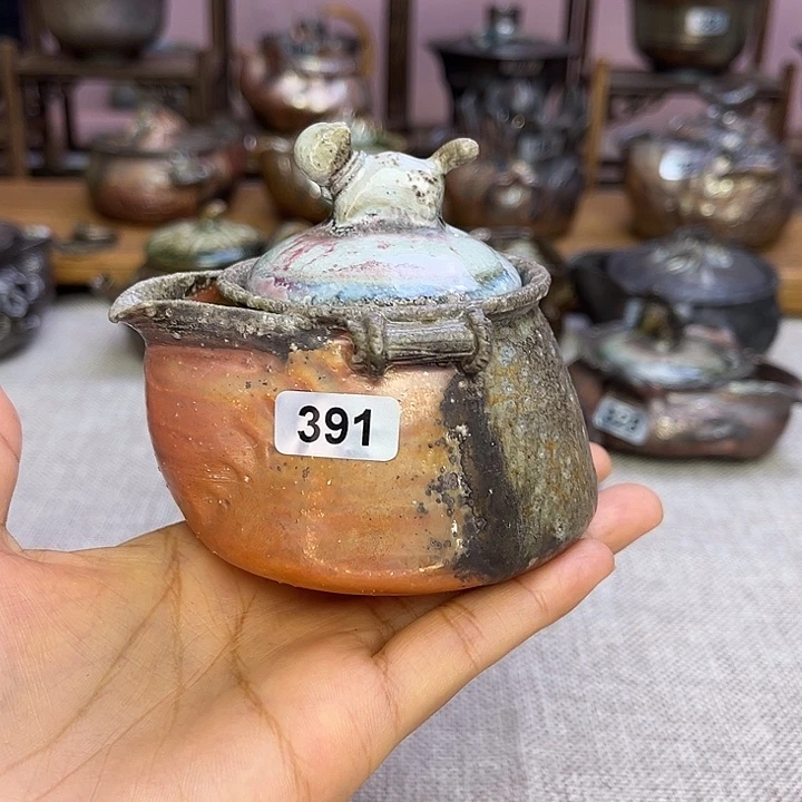 裸柴烧陶瓷手工茶器