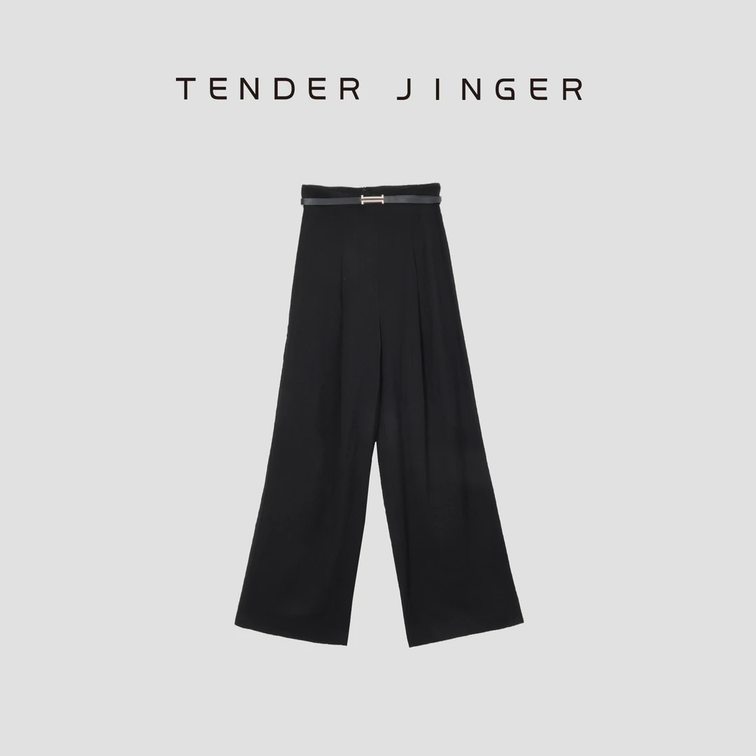 Tender Jinger亚麻高腰阔腿裤T51YLL80060