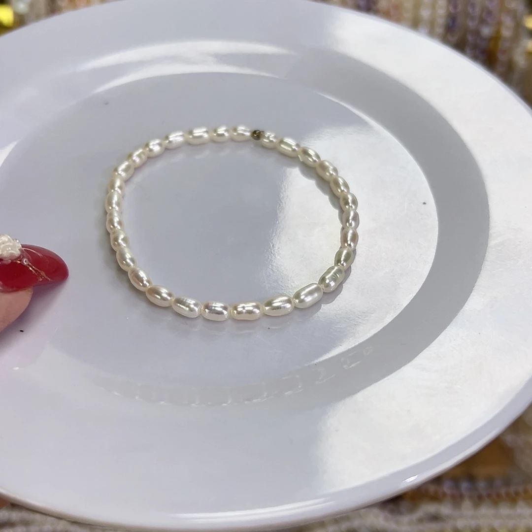 钛钢手绳淡水珍珠