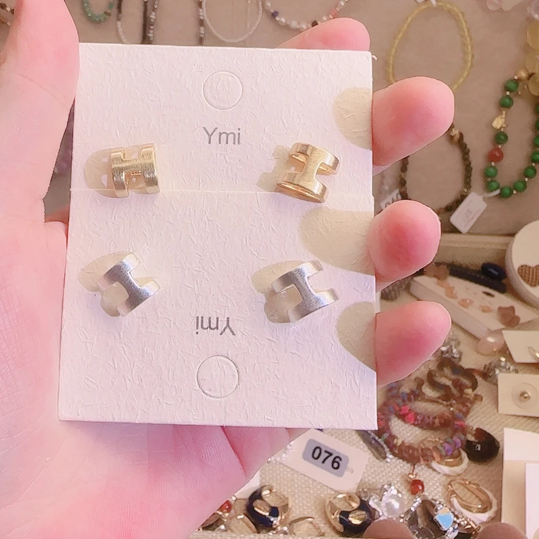 琉璃纯铜合金耳钉