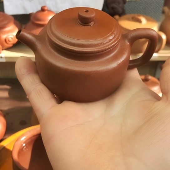 紫砂茶壶朱泥得中90豪力左右