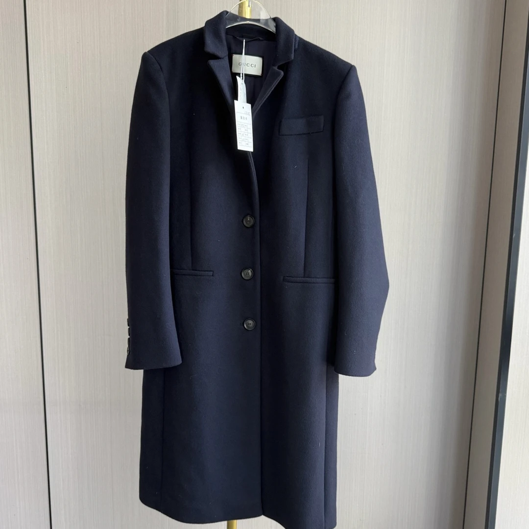 99新 GUCCI/古驰 西装羊毛大衣/尺码42/C3105