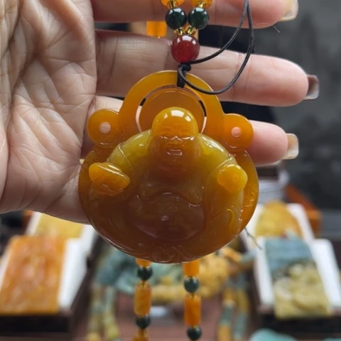 岫玉挂件未镶嵌挂件