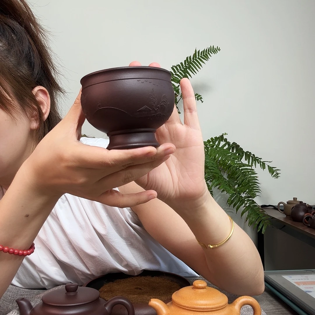 茶壶紫砂主人杯150cc了紫泥