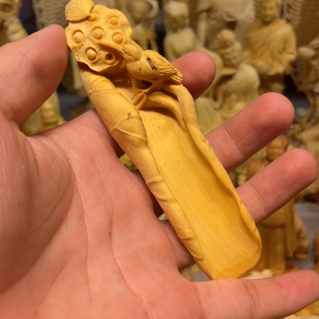 黄杨木小瑕疵茶铲