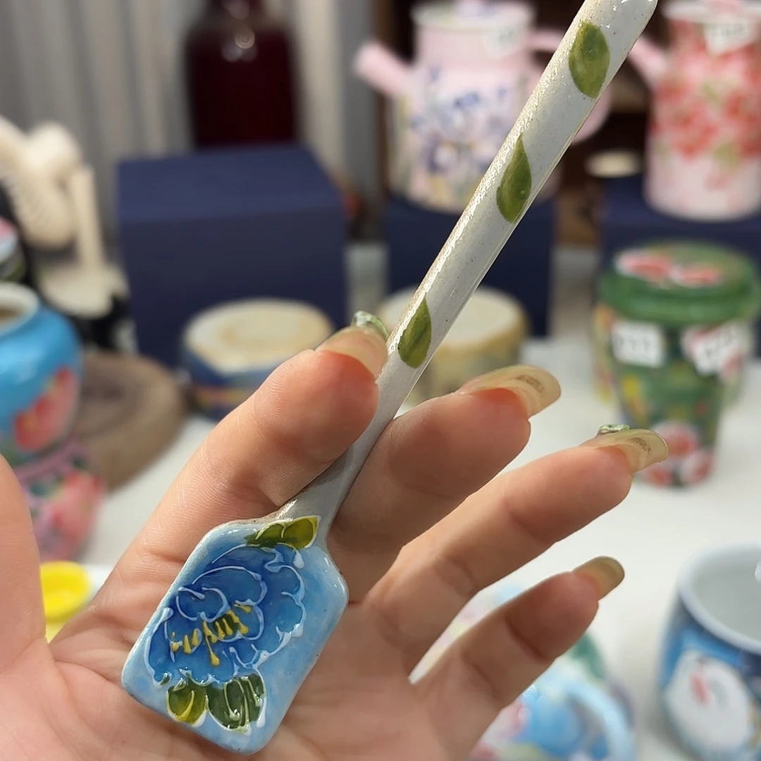 景德镇手绘高温釉下彩陶瓷茶具