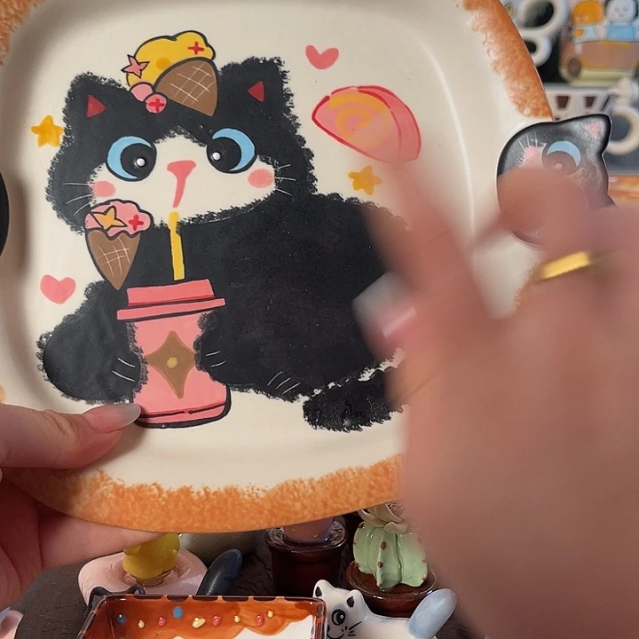 景德镇陶瓷可爱手绘杯