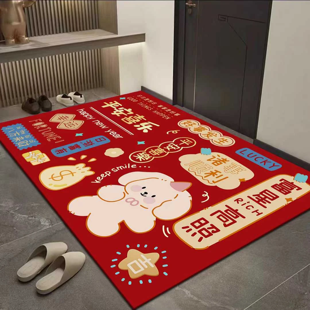 家用防滑硅藻泥高档创意入户卧室门垫地毯入户门大尺寸地垫门垫