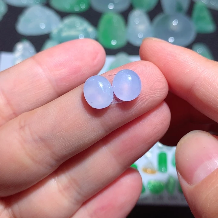 翡翠未镶嵌颈饰天然翡翠紫蛋